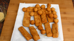 Rántott sajt légkeveréses sütőben